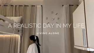 Day in my life | living alone, 5AM morning, gym, school, cleaning my apartment, what i eat…