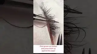 Lash Tech tips: efficient way to remove grown out lashes during fills appointment