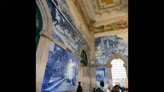 Sao Bento railway station in Porto, Portugal