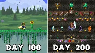 I Spent 200 Days in Terraria Skyblock