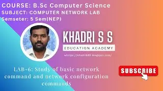 Computer Network Lab 6||BSC 5sem