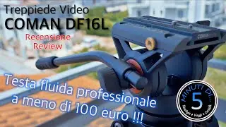 Treppiede video COMAN DF16L - Testa fluida a meno di 100 euro? Recensione ITA