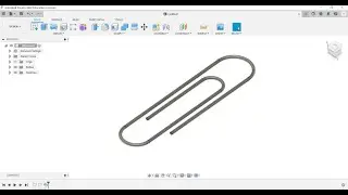 Скрепка во Fusion 360/ Clip in Fusion 360
