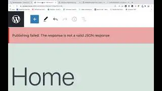 Publishing failed. The response is not a valid JSON response. ERROR ❗️🚫