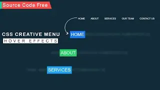CSS Creative Menu Hover Effects | Html CSS Hover Effects