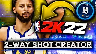 STEPH CURRY BUILD IN NBA 2K22 NEXT GEN! | AMAZING 2 WAY SHOT CREATOR BUILD!