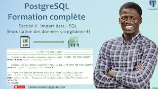 Import data - SQL (Importing data via pgAdmin 4) - PostgreSQL #7