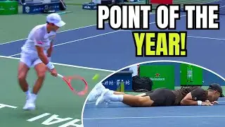 MOST INSANE TENNIS POINTS OF 2025 (Impossible Shots)
