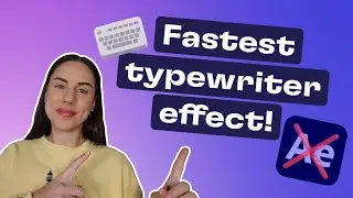 How to do typewriter effect WITHOUT after effects! (FREE)