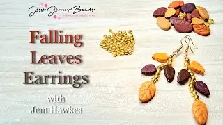 Let's Wire-Wrap Autumnal Leaf Earrings
