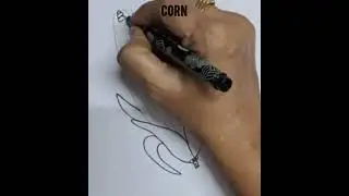 How to draw a corn easily/corn easy drawing