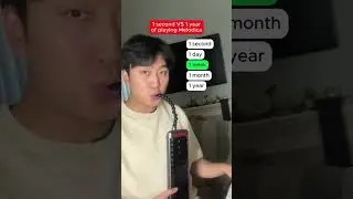 1 second VS 1 year playing Melodica 