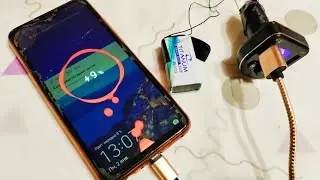 Заряжаем телефон с помощью одной батарейки. Во время отключения электричества, я всегда с телефоном.