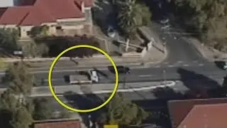 Stolen Truck Chased by Police On Australian Freeway | Adelaide, South Australia