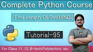 How to find length of set || Tutorial 95