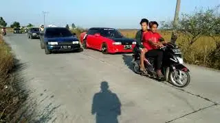 Konvoi nissan B13 Pantai Tanjung Pakis 2018