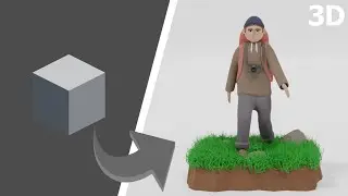 Modélisation 3D personnage - Thème 