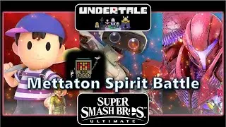 SSBU Mettaton Spirit Battle | Ness Vs R.O.B & Dark Samus | Undertale Series