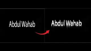 How to do Frozen text effect in Photoshop | Frozen text | 1-Minute Frozen text effect | Abdul Wahab