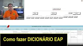 Como fazer o DICIONÁRIO DA EAP DO PROJETO na prática