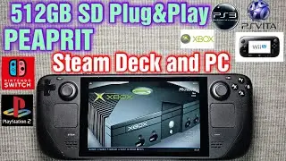 512GB SD BATOCERA games card for Steam Deck I Plug & Play PEAPRIT