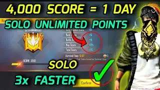 How to reach grandmaster in free fire solo | How to push grandmaster in solo | Road to Grandmaster