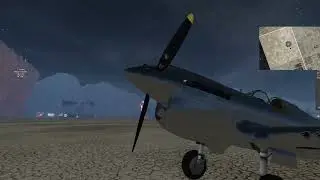 Second Life Flying P-40 at BURN2 Octorburrn 20241028