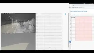 Perimeter Security Radar & Video Surveillance Terminal Field Test Covering Video Camera