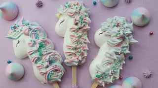 Ideas for meringue/Unicorns/how to make meringue unicorn easy and fast