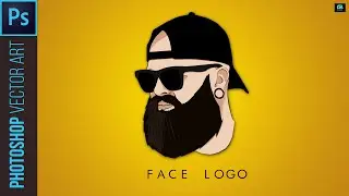 VECTOR ART EFFECT FACE LOGO IN PHOTOSHOP | VECTOR PORTRAIT