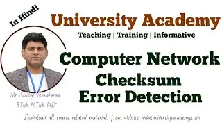 CN27: Checksum Error Detecting Techniques | Checksum Generator | Checksum Checker