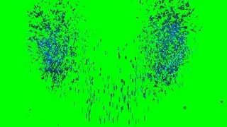 Blue Particle Explosion  - 1080p Green Screen FX