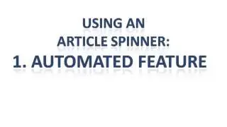 What is Article Spinning?
