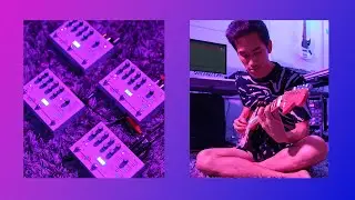 Ambient guitar improv with 4 Microcosms