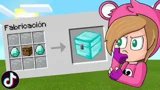 PROBAMOS los TIKTOK más VIRALES de MINECRAFT ¿FUNCIONAN? 😂😱 MINECRAFT TIKTOK