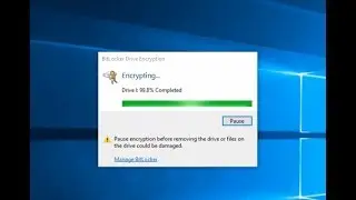 BitLocker drive encryption  - how to lock and unlock volume