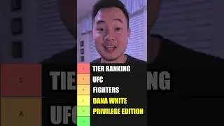 Tier Ranking UFC Fighters By Dana White Privilege 