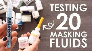 Testing 20 Artist Masking Fluids - WHICH IS THE BEST?!