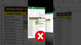 Amazing Highlight Cells In Excel #exceltricks