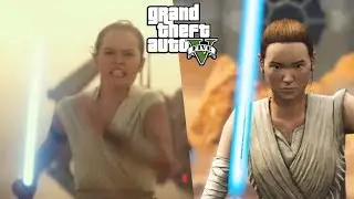 Star Wars: The Rise of Skywalker trailer recreated in GTA V Side by Side Comparison