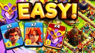 TH16 Super Witches, Root Rider & Valkyrie Attack Strategy | Unstoppable 3-Star Guide!