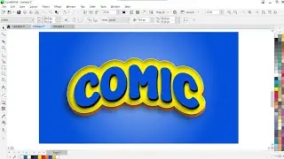 Comic 3D Text Effects Design In CorelDraw | CorelDraw learn with king graphic |