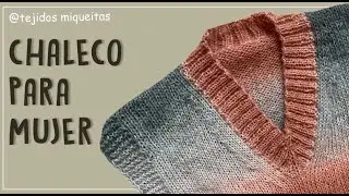 Chaleco para mujer con Cuello en 