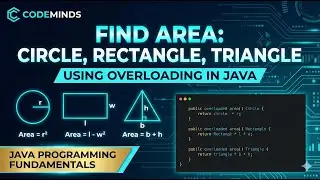 Area: Circle, Rectangle, Triangle Using Overloading in Java | CodeMinds
