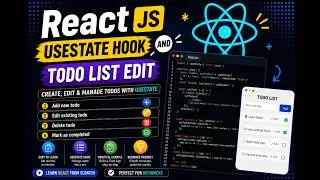 How to Edit Todo List in React using useState | Beginner Friendly