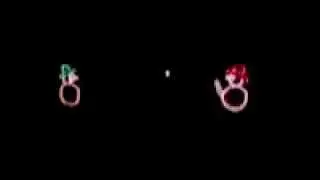 Animated Christmas Snowmen having a snowball fight