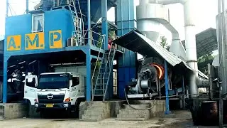 Hot mix asphalt - hot asphalt production process for highways - construction work
