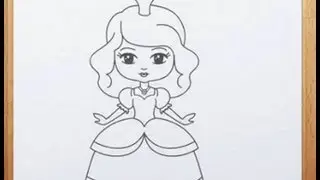 How to draw a Princess