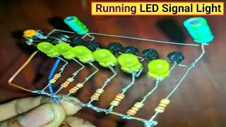 Running LED Signal Light | LED Chaser with Speed Control | How to Make Turn Signal Running Lights