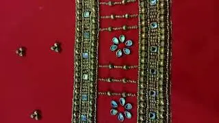 half sleeve aari bridal design, full bead and kundan design ‪https://youtube.com/@priyapapu-eh2sg